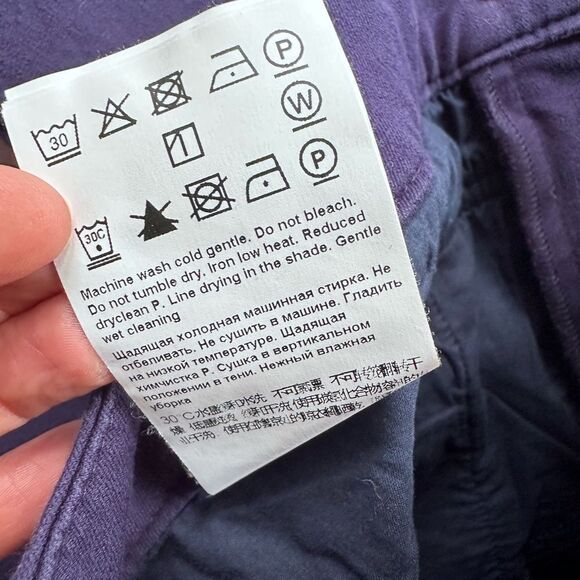 Escada Deep Violet Purple Jeans with Gold Tone Hardware Size 34 EU / 4 US - Picture 14 of 14